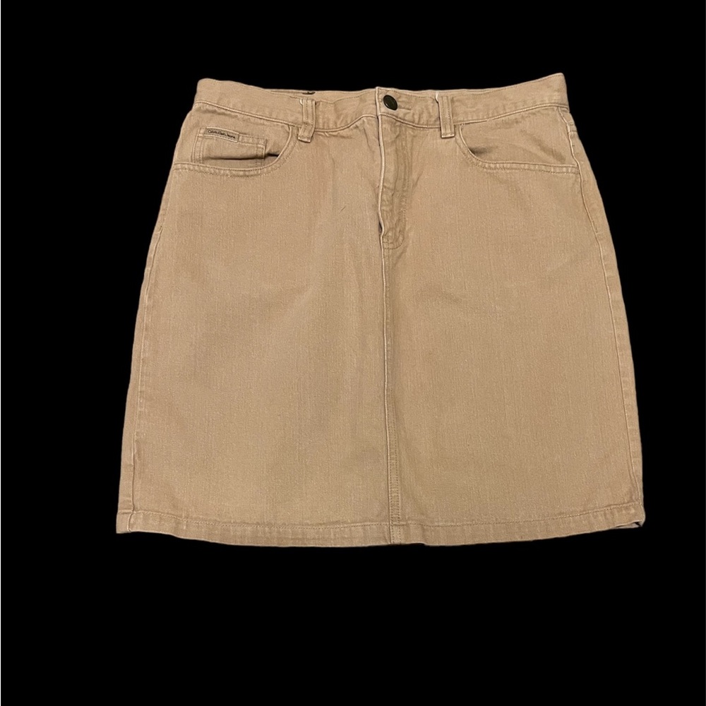 Calvin Klein Jeans Tan Skirt-Size 8